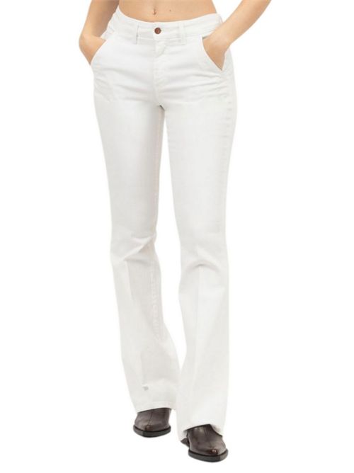 pantalone donna tasca america bianco Atelier Cigala's | 244-TDRS13001